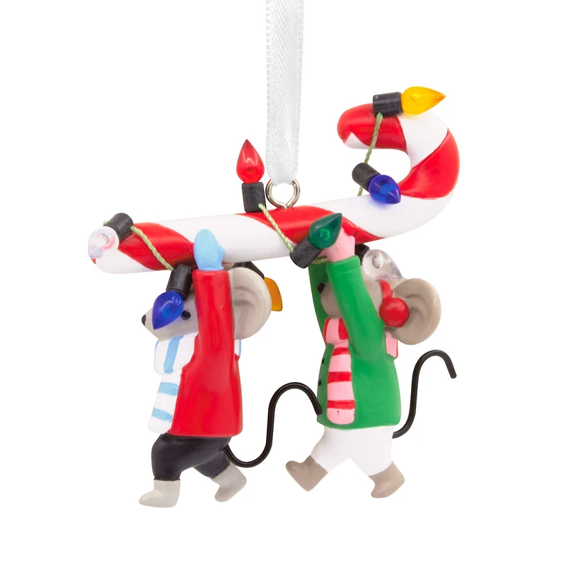 Mice Carrying Candy Cane Hallmark Ornament for only USD 14.99 | Hallmark