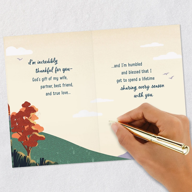Humbled and Blessed Religious Thanksgiving Card for Wife for only USD 3.99 | Hallmark