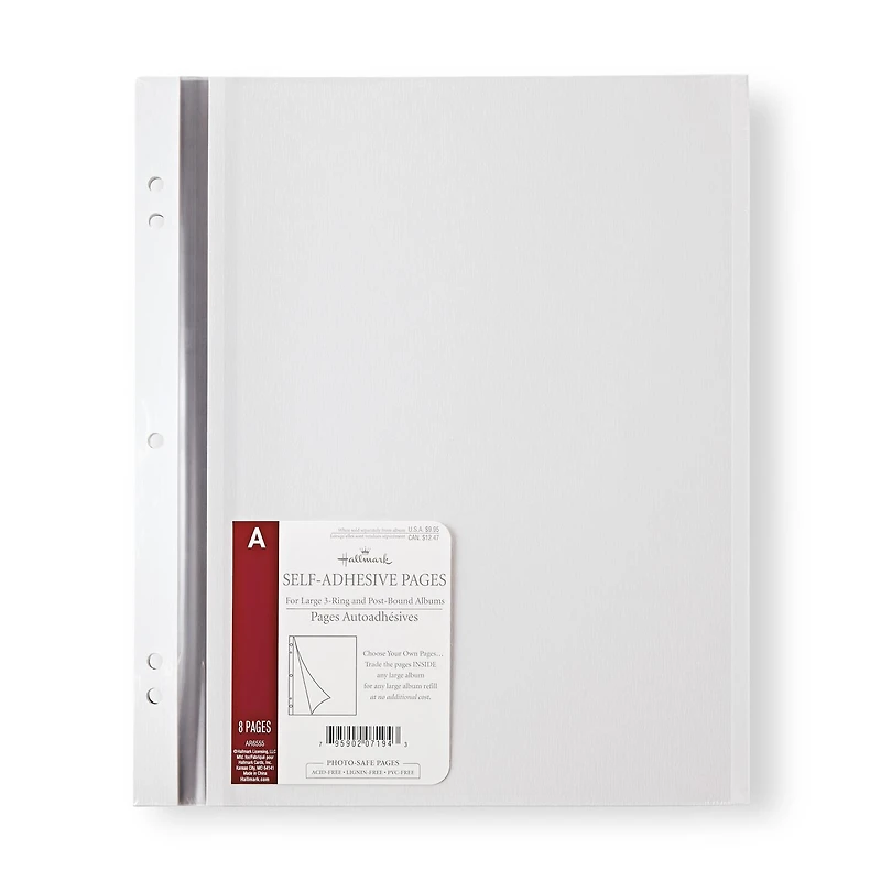 Self-Adhesive Photo Refill Pages, Pack of 8 for only USD 12.99 | Hallmark