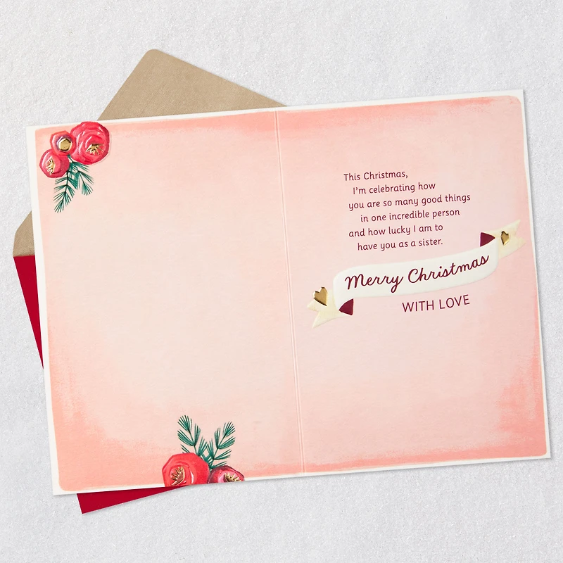 Celebrating You With Love Christmas Card for Sister for only USD 5.59 | Hallmark
