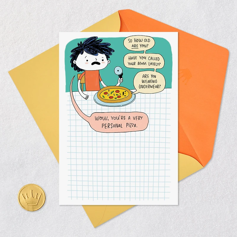 Overly Personal Pizza Funny Birthday Card for only USD 3.99 | Hallmark