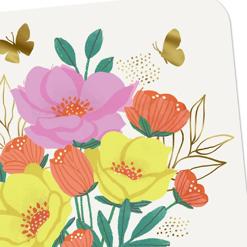 Butterflies and Flowers in Vase Blank Card for only USD 2.99 | Hallmark