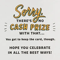 Sorry, No Cash Prize Funny Father's Day Card for Dad for only USD 5.59 | Hallmark