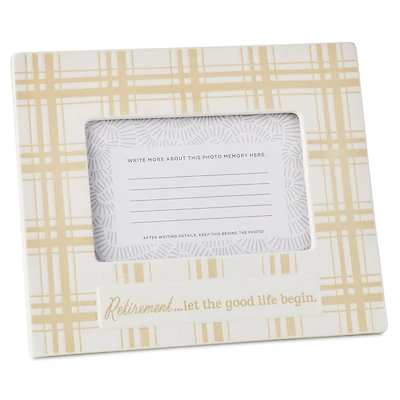 Retirement Quote on Plaid Picture Frame, 4x6 for only USD 26.99 | Hallmark