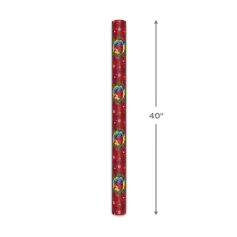 Marvel Spider-Man in Wreath on Red Jumbo Christmas Wrapping Paper Roll, 70 sq. ft. for only USD 9.99 | Hallmark