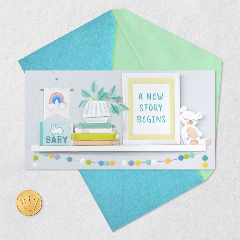 A New Story Begins New Baby Card for only USD 6.59 | Hallmark