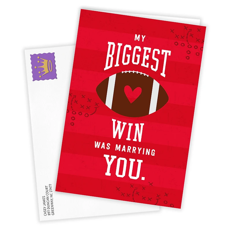 Team Us Football Custom Love Card for Spouse for only USD 4.99 | Hallmark