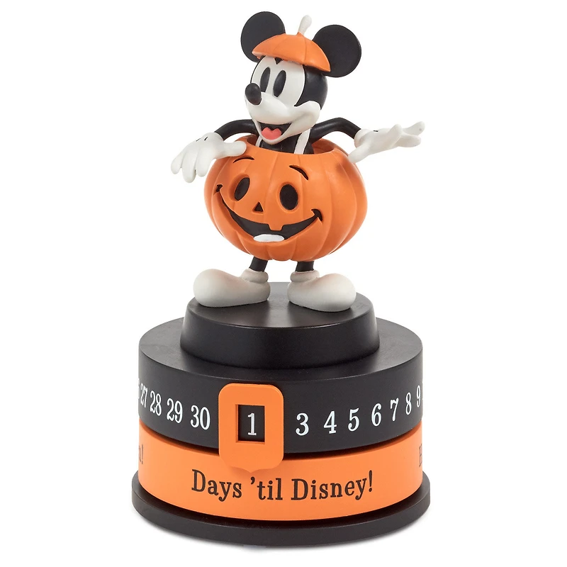 Disney Jack-o'-Lantern Mickey Mouse Halloween Countdown Calendar Statue, 7" for only USD 49.99 | Hallmark