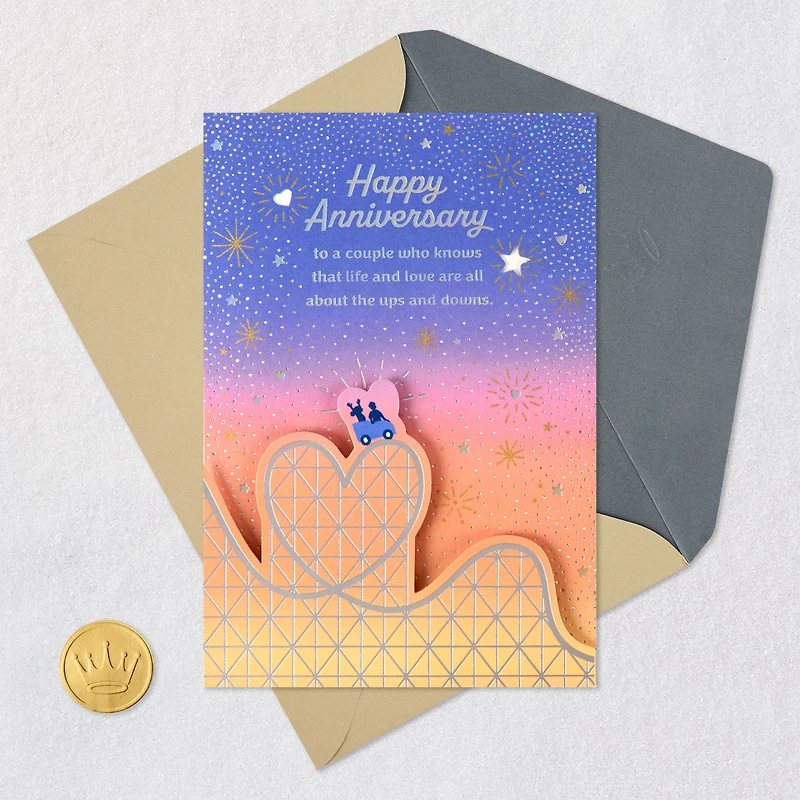 Starry Roller Coaster Anniversary Card for Couple for only USD 6.99 | Hallmark