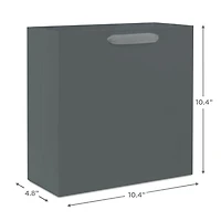 10.4" Gray Large Square Gift Bag for only USD 4.49 | Hallmark