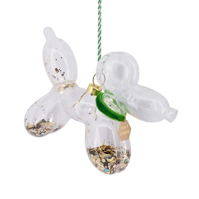 Signature Green and Gold Balloon Dog Glass Hallmark Ornament for only USD 22.99 | Hallmark