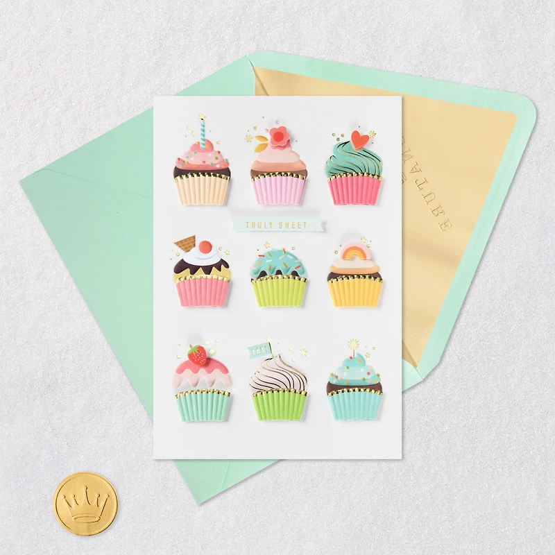 Cupcakes Truly Sweet Birthday Card for only USD 8.59 | Hallmark
