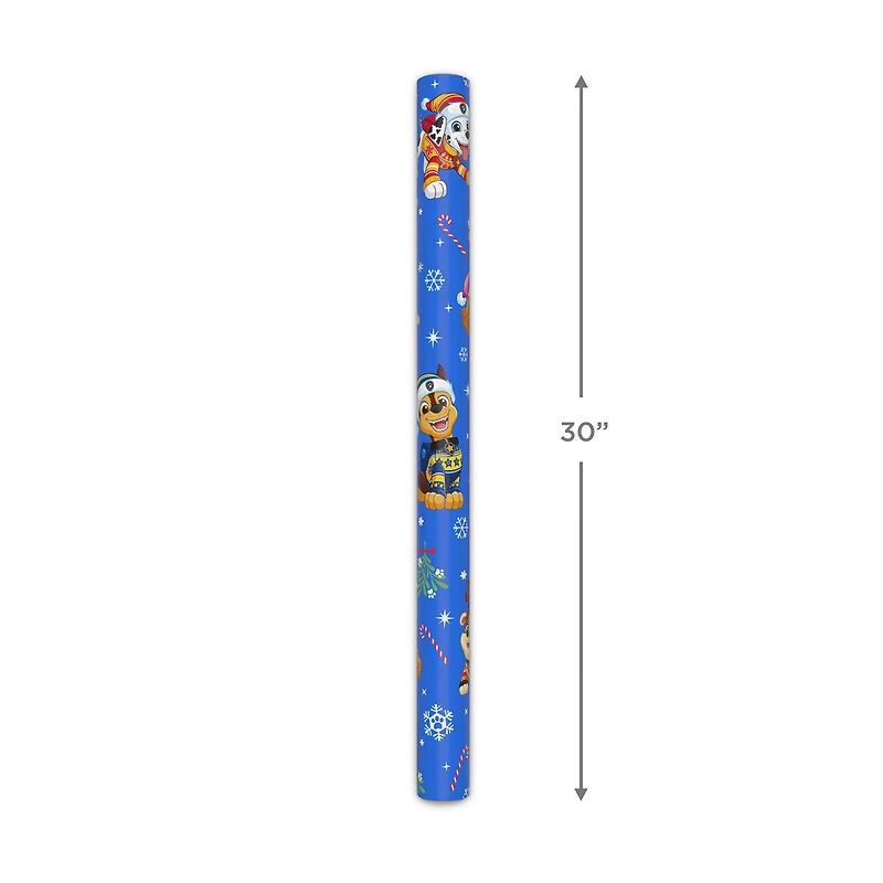 Paw Patrol™ Winter Fun on Blue Christmas Wrapping Paper Roll, 25 sq. ft. for only USD 4.99 | Hallmark