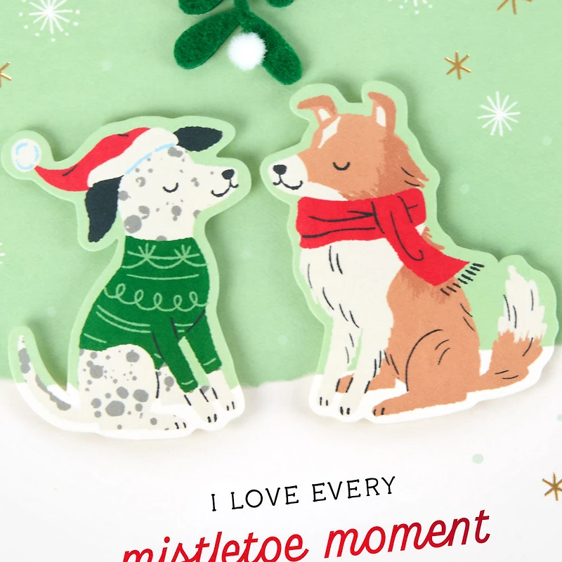 I Love Every Mistletoe Moment With You Romantic Christmas Card for only USD 8.59 | Hallmark
