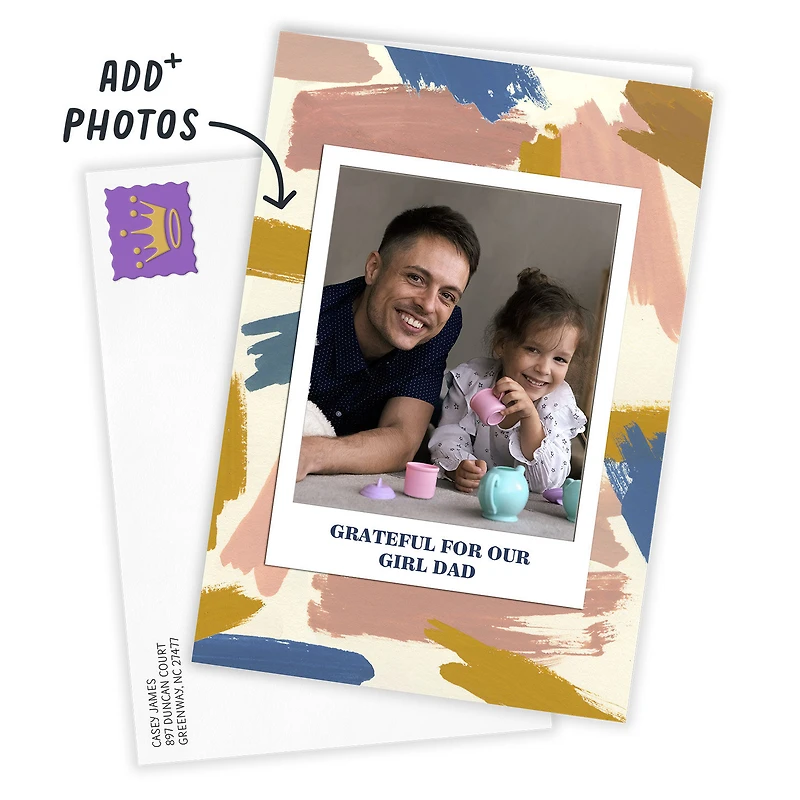 Abstract Brushstrokes Custom Father's Day Card for only USD 4.99 | Hallmark