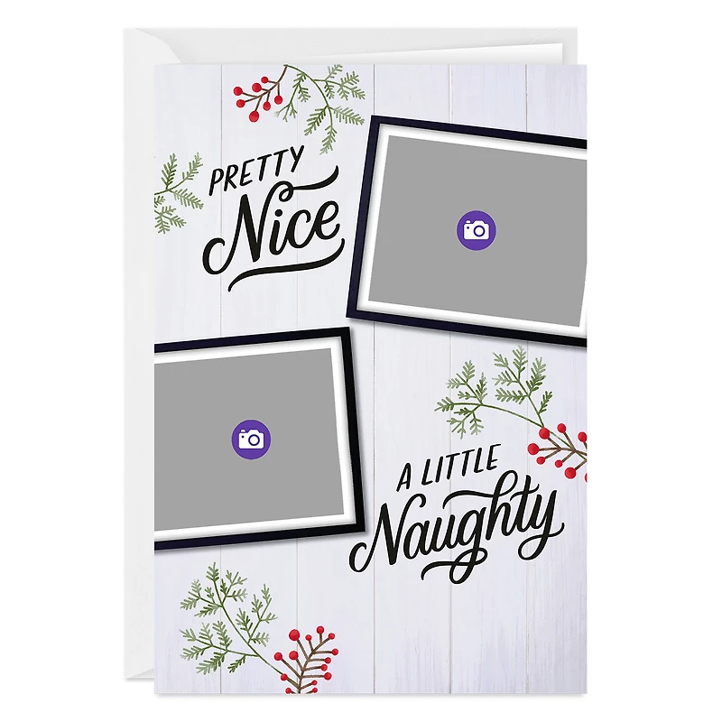 Personalized Naughty and Nice Christmas Photo Card for only USD 4.99 | Hallmark