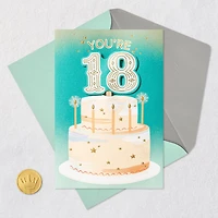 You've Grown into a Great Person 18th Birthday Card With Cake Topper for only USD 8.59 | Hallmark