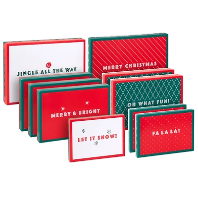 Merry Messages 10-Pack Assortment Christmas Gift Box Bundle for only USD 11.99 | Hallmark