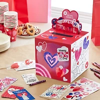 Happy Hearts Kids Classroom Valentines Set With Cards, Stickers and Customizable Mailbox for only USD 16.99 | Hallmark