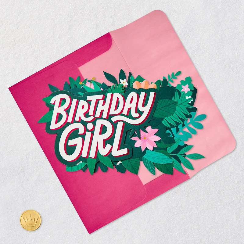 Tropical Flowers 3D Pop-Up Birthday Card for Her for only USD 7.99 | Hallmark