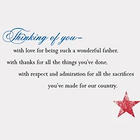 American Flag We Salute You Veterans Day Card for Dad for only USD 2.99 | Hallmark