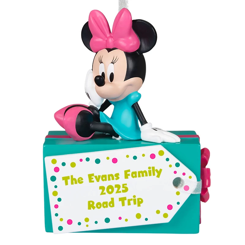 Disney Minnie Mouse Christmas Present Personalized Ornament, Custom Text for only USD 30.99 | Hallmark
