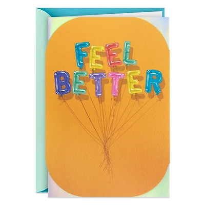 Feel Better Balloons Blank Get Well Card for only USD 4.59 | Hallmark