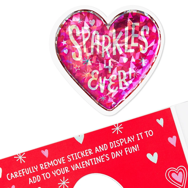 Sparkles Forever Granddaughter Valentine's Day Card With Sticker for only USD 4.99 | Hallmark