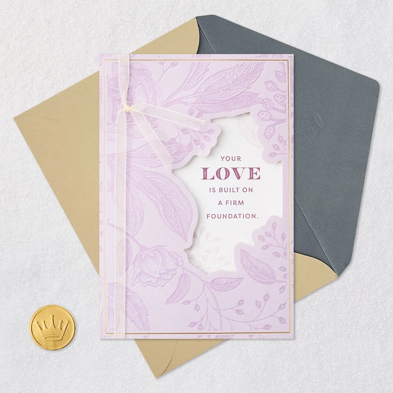 Celebrating Your Firm Foundation Anniversary Card for Couple for only USD 7.59 | Hallmark