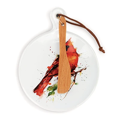 Demdaco Cardinal Mini Ceramic Serving Board, 6.5" for only USD 13.99 | Hallmark