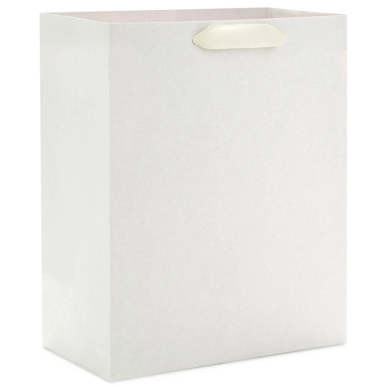 9.6" Solid White Medium Gift Bag for only USD 3.49 | Hallmark