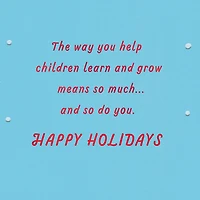 You Make Kids Happy Christmas Card for Child Caregiver for only USD 3.99 | Hallmark