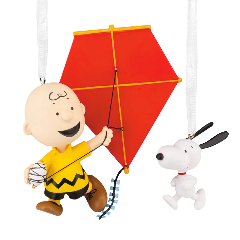 Peanuts® 75th Anniversary Charlie Brown and Snoopy Hallmark Ornaments, Set of 2 for only USD 28.99 | Hallmark