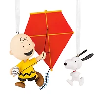 Peanuts® 75th Anniversary Charlie Brown and Snoopy Hallmark Ornaments, Set of 2 for only USD 28.99 | Hallmark