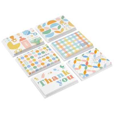 Soft Pastel Prints Assorted Baby Thank-You Notes, Pack of 48 for only USD 12.99 | Hallmark