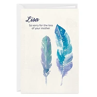 Personalized Watercolor Feathers Card for only USD 4.99 | Hallmark