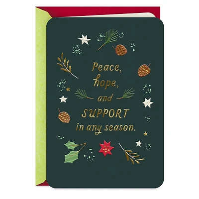 Peace, Hope and Support Christmas Card for Mental Health Professional for only USD 3.99 | Hallmark