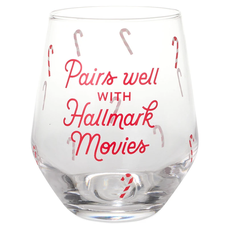 Hallmark Channel Pairs Well With Hallmark Movies Stemless Wine Glass, 14.5 oz. for only USD 19.99 | Hallmark