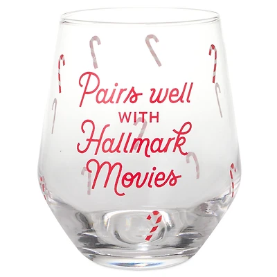 Hallmark Channel Pairs Well With Hallmark Movies Stemless Wine Glass, 14.5 oz. for only USD 19.99 | Hallmark