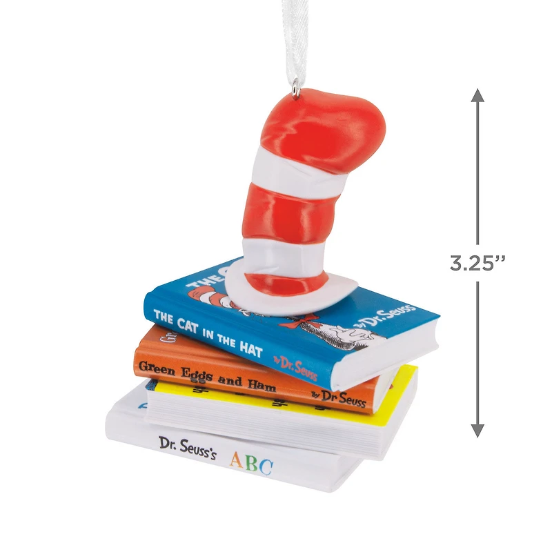 Dr. Seuss™ Hat on Books Hallmark Ornament for only USD 11.49 | Hallmark