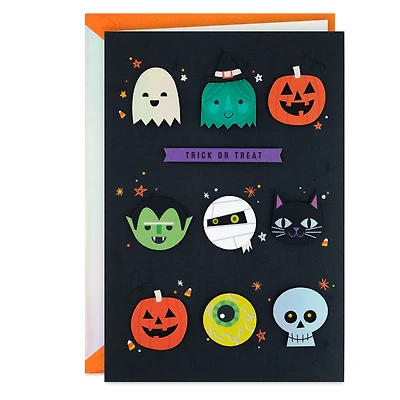 Trick or Treat Halloween Icons Halloween Card for only USD 7.99 | Hallmark