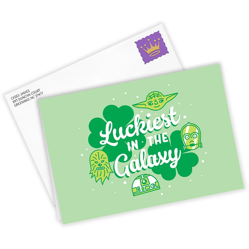 Star Wars™ Luckiest in the Galaxy Custom St. Patrick's Day Card for only USD 4.99 | Hallmark