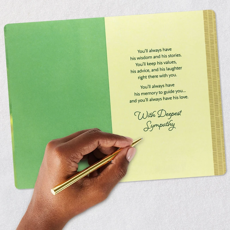 Wisdom, Memories and Love Sympathy Card for Loss of Grandpa for only USD 4.59 | Hallmark