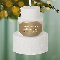 Wedding Cake Ceramic Personalized Ornament, Custom Text for only USD 37.99 | Hallmark