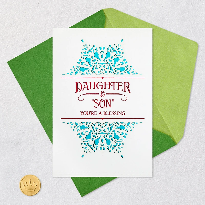 You're a Blessing Christmas Card for Daughter and Son-in-Law for only USD 7.59 | Hallmark