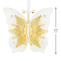 10th Anniversary Brilliant Butterflies Porcelain and Metal Ornament for only USD 29.99 | Hallmark