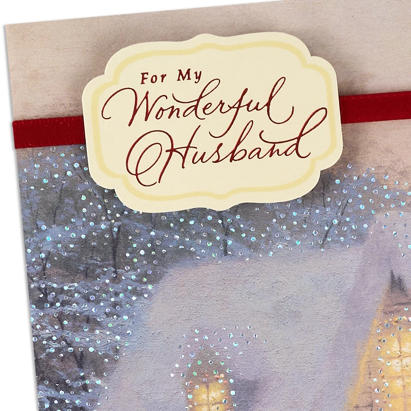 Thomas Kinkade A Time to Count Our Blessings Christmas Card for Husband for only USD 7.59 | Hallmark