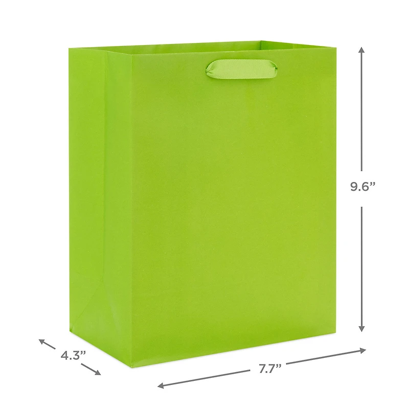 9.6" Solid Lime Green Medium Gift Bag for only USD 3.49 | Hallmark