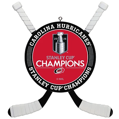 NHL Carolina Hurricanes® 2026 Stanley Cup® Champions Hockey Ornament for only USD 29.99 | Hallmark