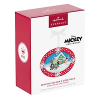 Disney Mickey and Friends Sending Season's Greetings Papercraft Ornament for only USD 24.99 | Hallmark